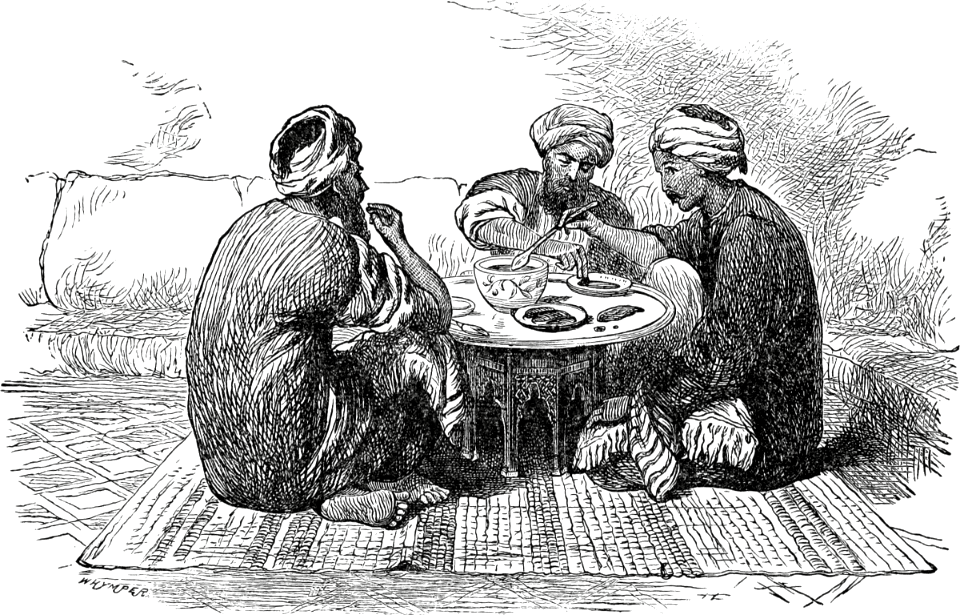 85 Jews eating together