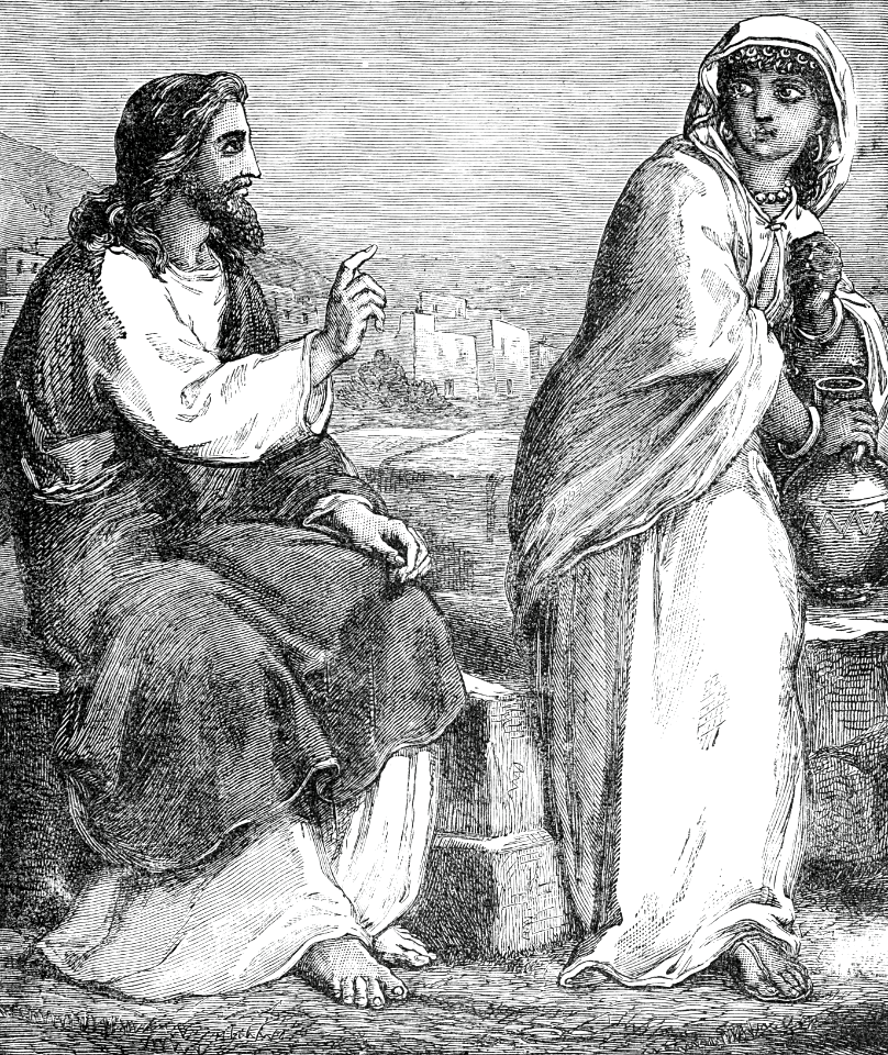 13 Jesus and the Samaritan Woman - Free Stock Illustrations | Creazilla