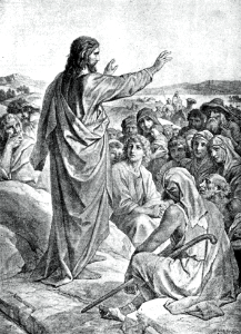18 Luke 06 v17 Jesus preaching to a great multitude