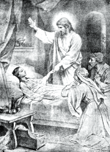 23 Luke 08 v54 Jesus raises Jairus Daughter