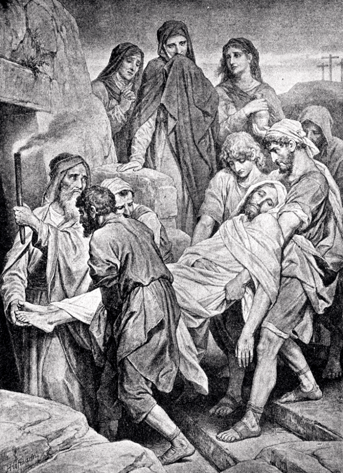 55 John 19 v41-42 Jesus body is laid in the Tomb