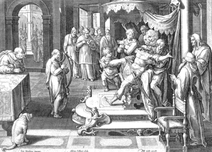 04 1 Samuel 16 v23 The Evil Spirit leaves Saul when David plays the Harp