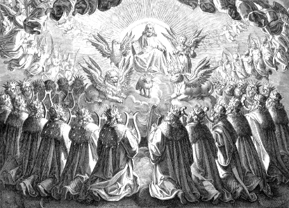 16 Revelation 05 The Four Beasts and 24 Elders sing a new song before the Throne