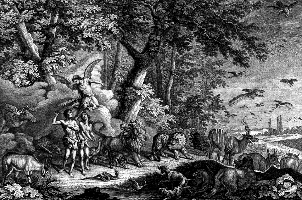 11 Adam and Eve are driven from Eden by an Angel