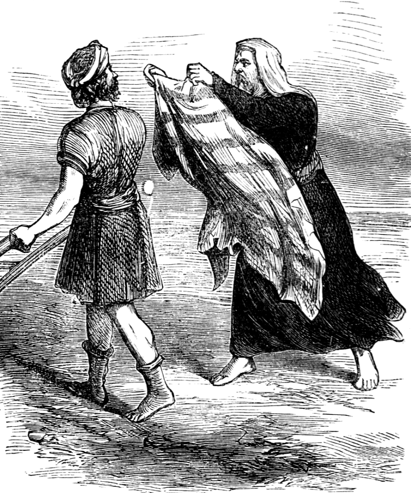 06 1 Kings 19 v19 - Elijah casts his mantle on Elisha