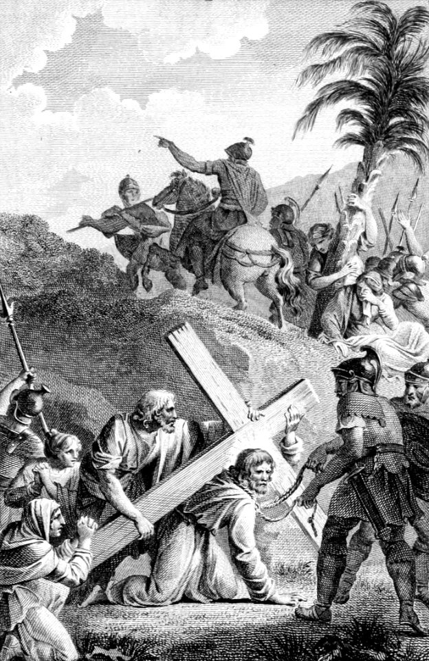 43 Simon helps carry the Cross of Christ