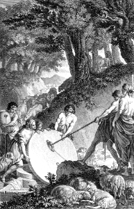 026 Jacob arrives at Labans - meets Rachel and helps open the Well