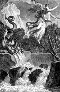08 Revelation 12 The Woman flees the Dragon - a Flood comes from his Mouth