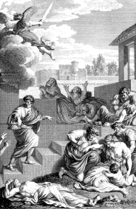 124 David intercedes for the Pestilence to cease
