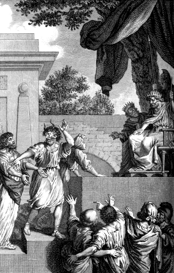 147 1 Kings 22 Micaiah prophesies evil to Ahab - Zedekiah smites him
