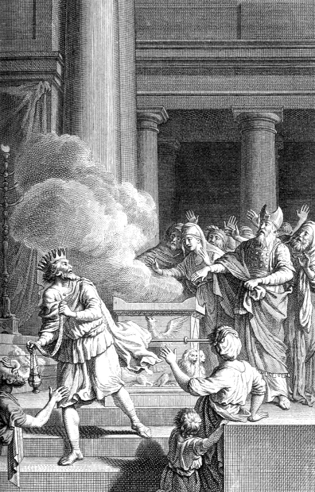 153 Uzziah the King tries to offer Incense but is smitten with Leprosy