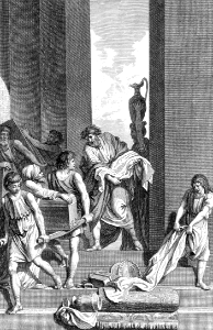 167 Nehemiah 13 - Nehemiah cleans Tobiahs household stuff out of the chamber in the Temple