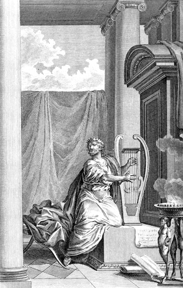 173 David sings Psalms on the Harp