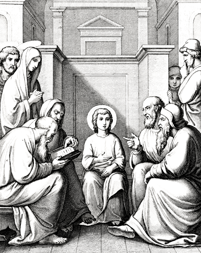 10 Luke 02 v46 Jesus as a Boy in the Temple with the Teachers