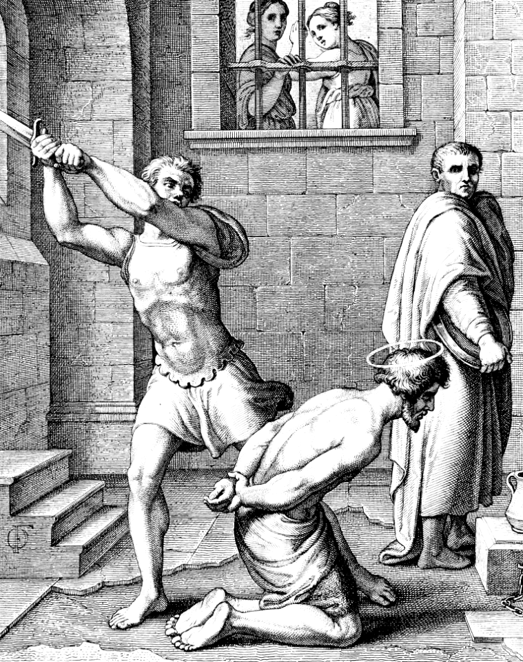 24 Mark 06 v27 John the Baptist beheaded