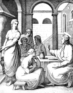 30 Luke 10 v38-42 Mary and Martha Mary sitting at Jesus feet