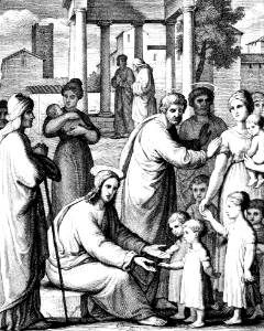 32 Luke 18 v15-16 Jesus blessing the little Children