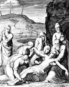 45 John 19 v38-42 Jesus body taken from the Cross and laid in the Tomb
