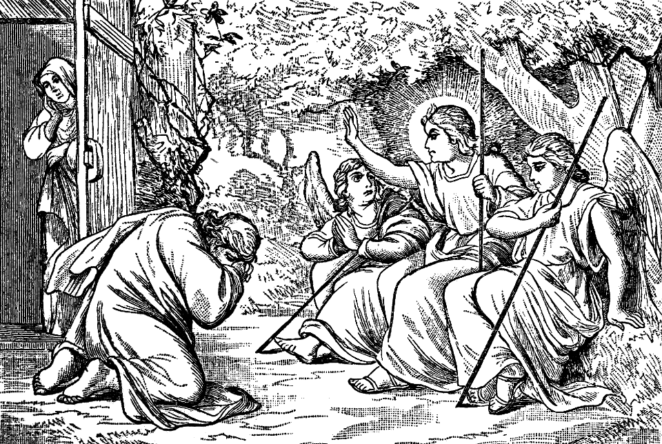 07 Abraham entertains three strangers (Angels)
