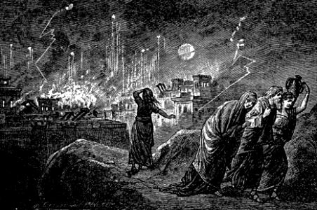 08 Lot and his family flee from Sodom