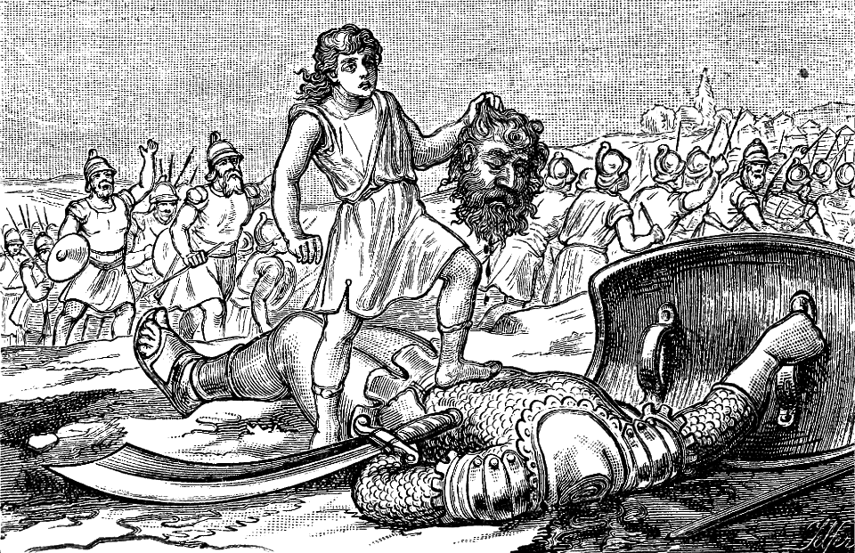 25 David cuts off Goliaths head