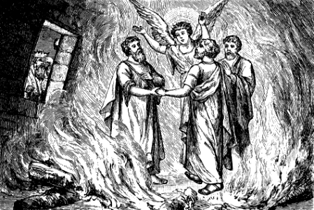 31 The Three Hebrews in the Fiery Furnace with the Angel