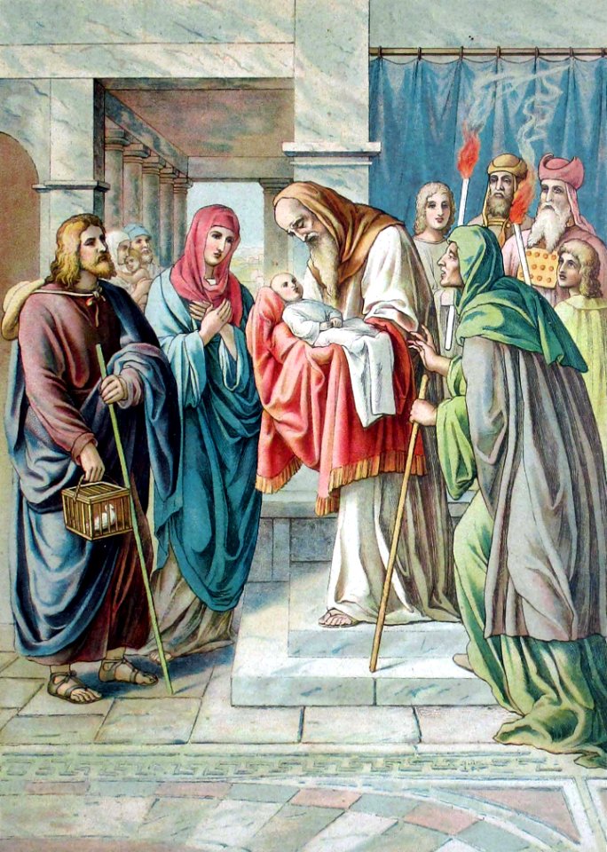 05 Jesus is presented in the Temple - Simeon and Anna bless Him - Free ...