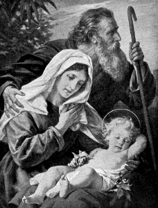 02 The Holy Family. Free illustration for personal and commercial use.