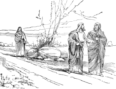 22 Walk to Emmaus - While they communed together, Jesus himself drew near