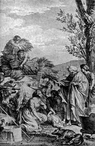 099 Ruth gleaning in the Field of Boaz