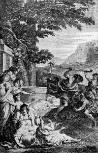 037 Moses defending the Daughters of Jethro
