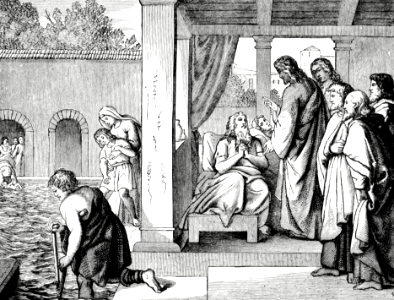 032 Jesus speaks with the man at the Pool of Bethesda