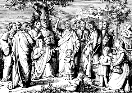 070 Jesus sets a Little Child among the Apostles