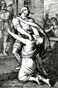 073 The Unforgiving Servant takes his Fellow-Servant by the Throat