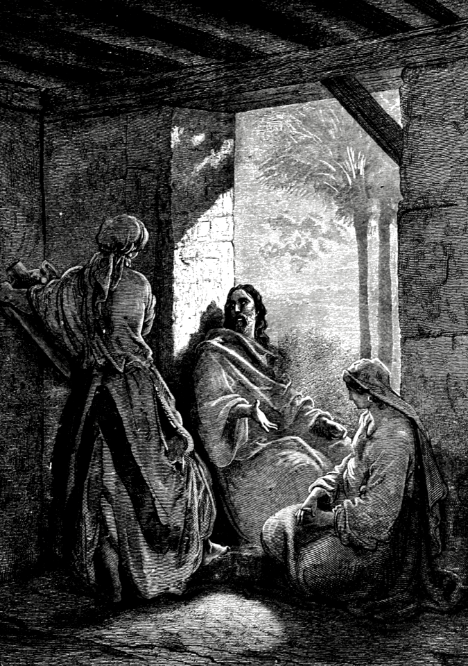 077 Jesus at the House of Mary and Martha in Bethany