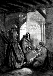 077 Jesus at the House of Mary and Martha in Bethany