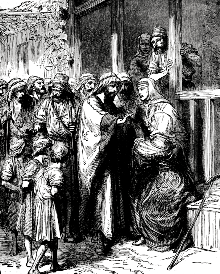 084 Jesus heals the Crippled Woman (not sure)