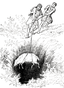 091 Saving the Sheep that fell in a Pit