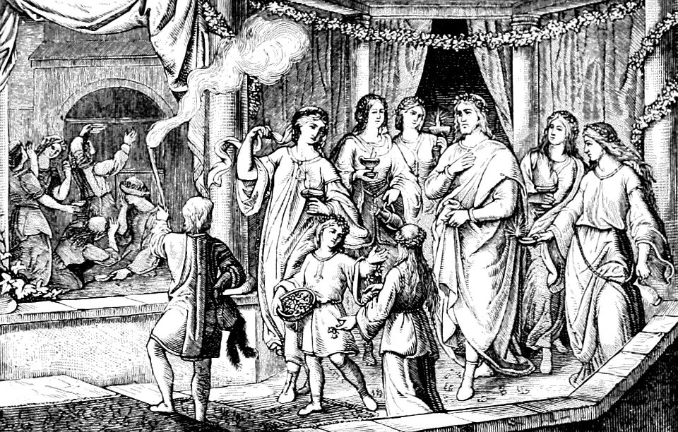 115 The Wise Virgins come into the House - The Foolish ones stand calling outside