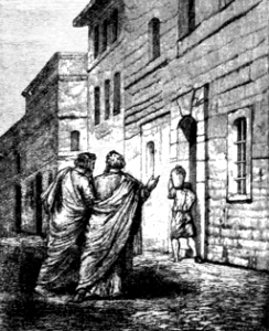 121 The Apostles follow the man into the House (for the room for Passover)
