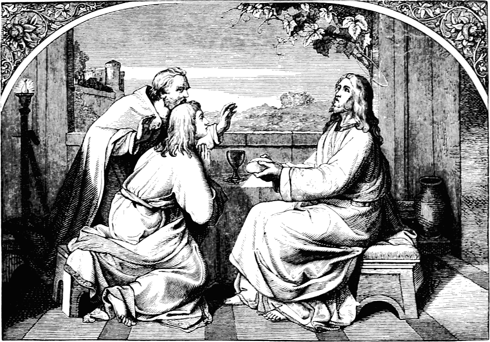 144 Jesus breaks bread with the Disciples at Emmaus - Free Stock ...