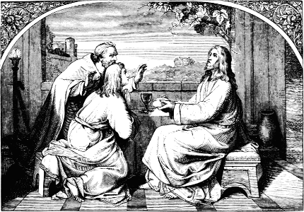 144 Jesus breaks bread with the Disciples at Emmaus