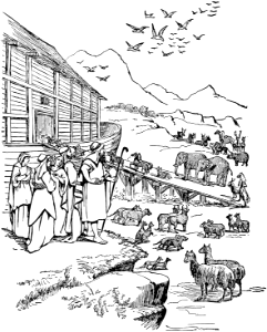 03 The Animals walk on to Noahs Ark
