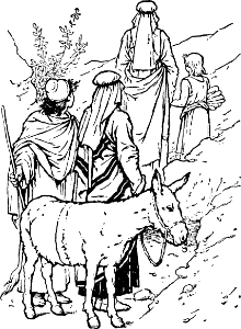 07 Abraham goes to sacrifice with Isaac