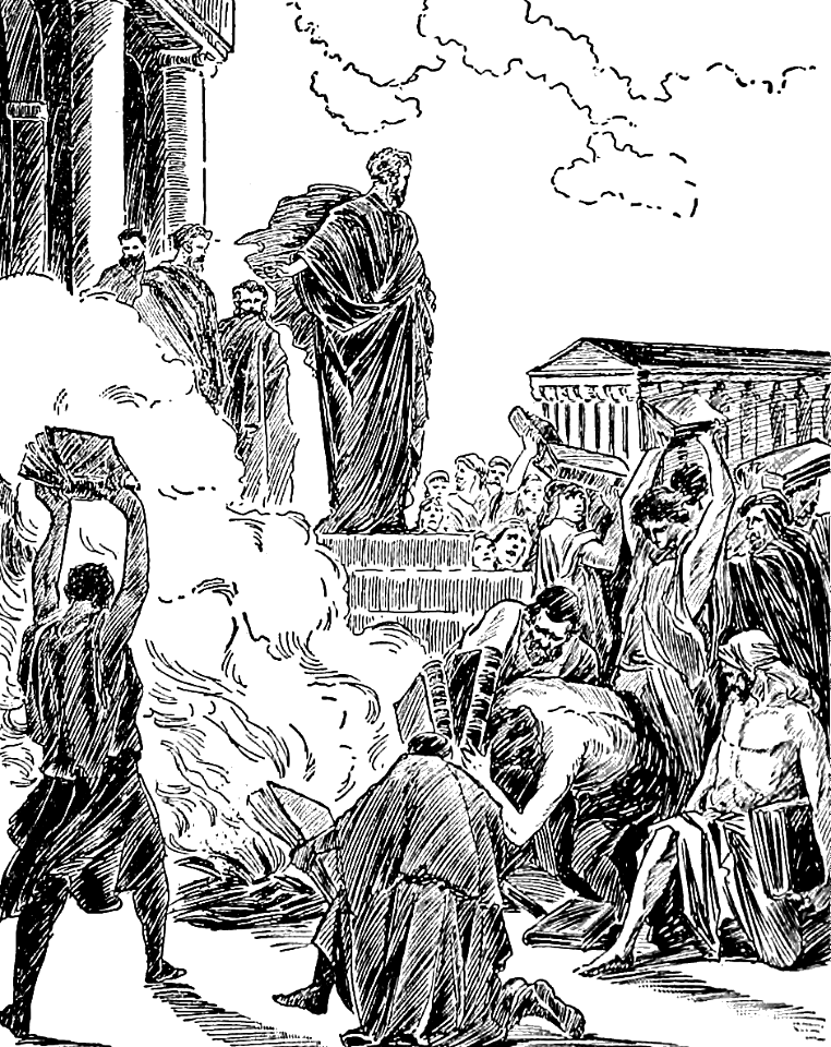 27 Acts 19 - Books of Magic burned in Ephesus