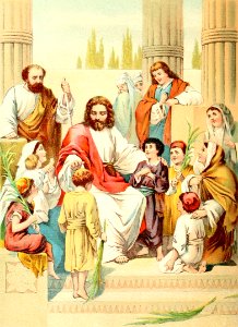 16 Christ blessing the Little Children (color)