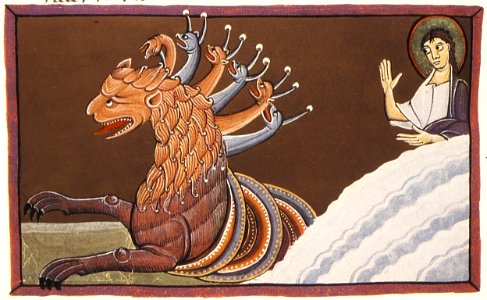 Revelation 13 - Beast From Sea with Seven Heads