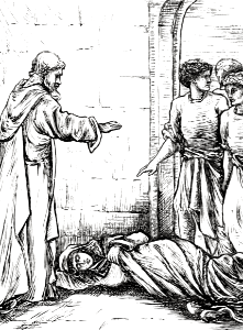 Acts 05 v10 - Sapphira expires when her guilt is discovered