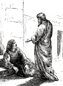 Acts 14 v09-10 - Paul heals the cripple at Lystra