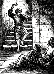 Acts 16 v29 - The Jailer at Philippi comes before Paul asking how to be saved